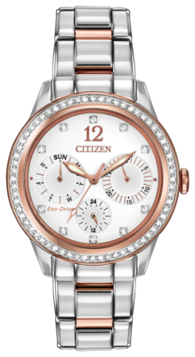 Silhouette Crystal White Dial 37MM Eco-Drive FD2016-51A