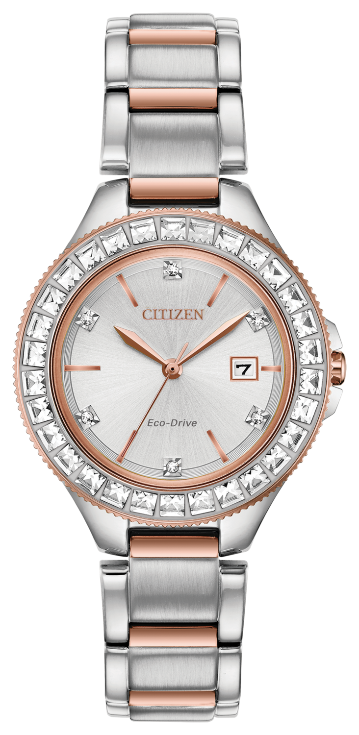 Silhouette Crystal Silver Dial 31MM Eco-Drive FE1196-57A
