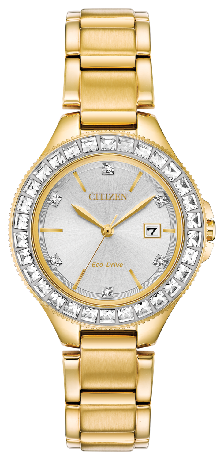Silhouette Crystal Silver Dial 31MM Eco-Drive FE1192-58A