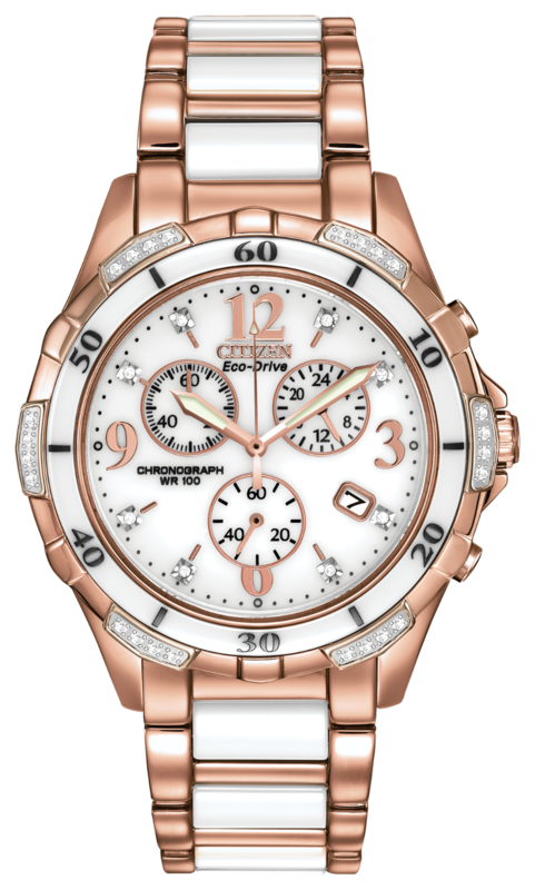 Silhouette Diamond White Dial 40MM Eco-Drive FB1233-51A