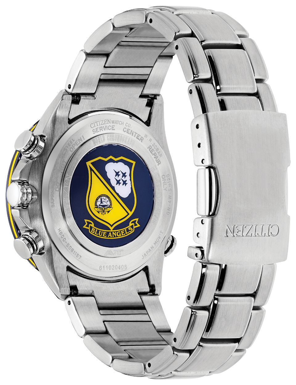 Citizen World Chronograph A-T Blue Angels Blue Dial 43MM Eco-Drive AT8020-54L