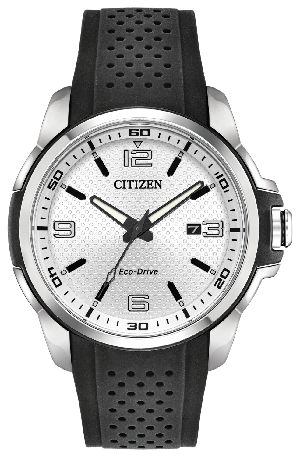 Citizen Action Required Silver Dial 45MM Eco-Drive AW1150-07A