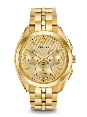 Curv Chronograph Gold Dial 43MM Quartz 97A125 Curv Chronograph Gold Dial 43MM Quartz 97A125