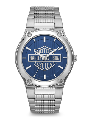 Harley-Davidson Blue Dial 43MM Quartz 76A159
