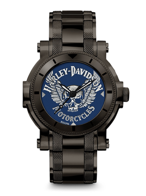 Harley-Davidson Blue Dial 44MM Quartz 78A117 Harley-Davidson Blue Dial 44MM Quartz 78A117