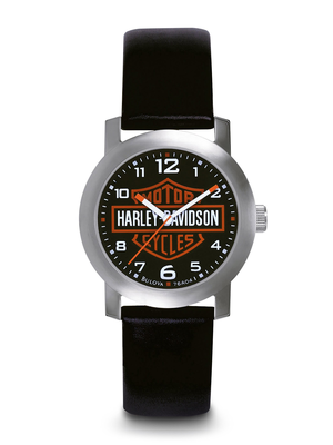 Harley-Davidson Black Dial 37MM Quartz 76A04