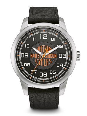 Harley-Davidson Black Dial 43MM Quartz 76A155 Harley-Davidson Black Dial 43MM Quartz 76A155