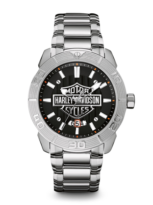 Harley-Davidson Black Dial 44MM Quartz 76B169 Harley-Davidson Black Dial 44MM Quartz 76B169