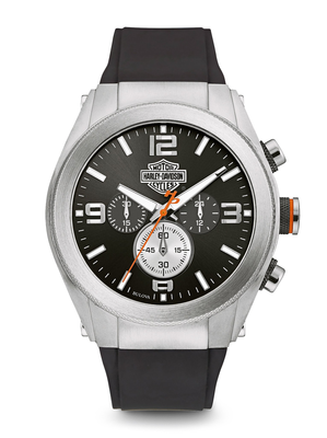 Harley-Davidson Black Dial 47MM Quartz 76B176 Harley-Davidson Black Dial 47MM Quartz 76B176