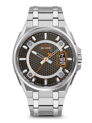 Harley-Davidson Black Dial 45MM Quartz 76B180 Harley-Davidson Black Dial 45MM Quartz 76B180