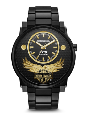 Harley-Davidson Black Dial 47MM Quartz 78A119 Harley-Davidson Black Dial 47MM Quartz 78A119