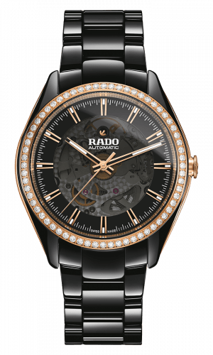 HyperChrome Automatic Open Heart Diamonds Black Dial 42MM R32029152