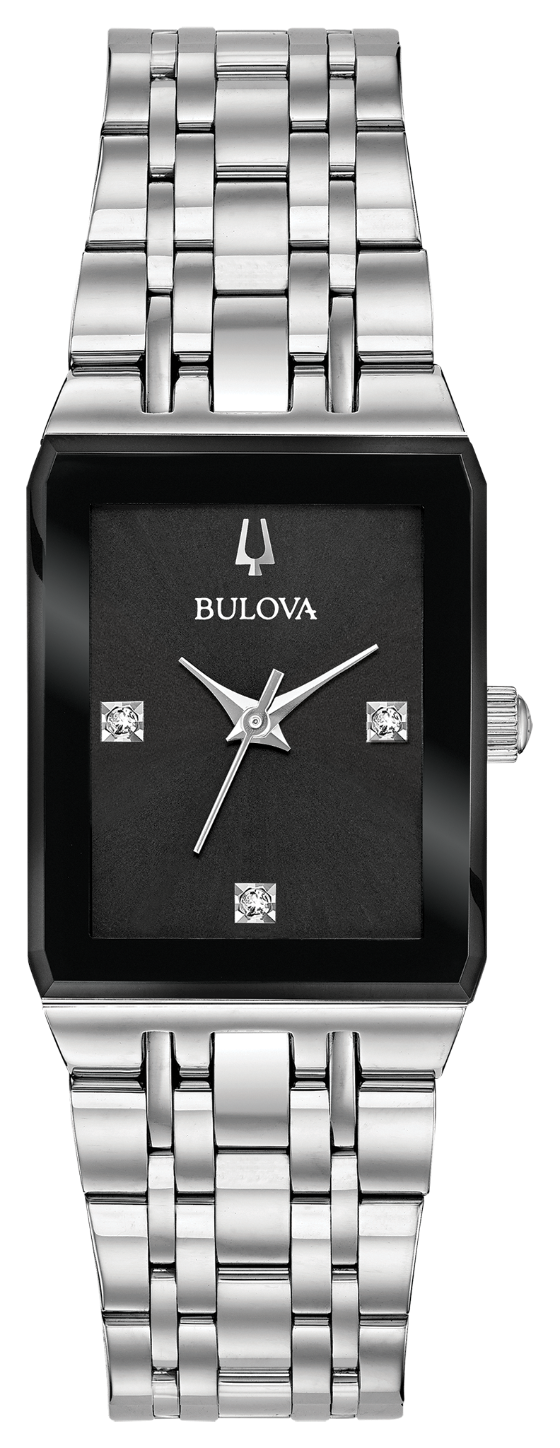 Quadra Diamond Black Dial 21MM Quartz 96P202