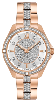 Crystal Silver Dial 35MM Quartz 98L229 Crystal Silver Dial 35MM Quartz 98L229