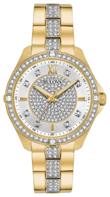 Crystal Silver Dial 35MM Quartz 98L228 Crystal Silver Dial 35MM Quartz 98L228