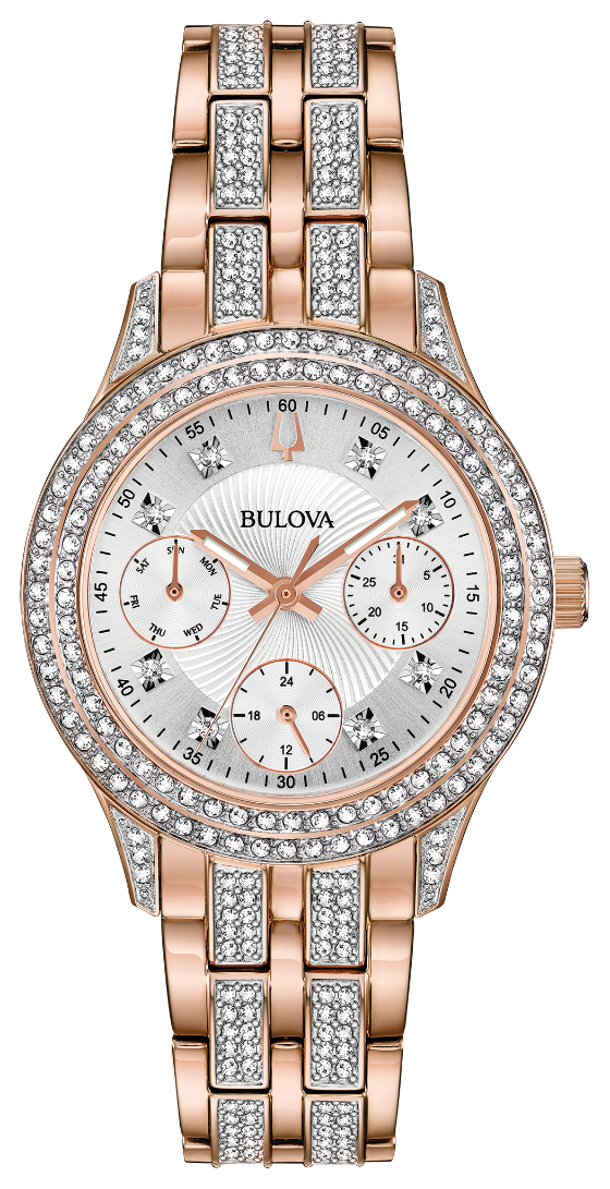 Crystal Silver Dial 33MM Quartz 98N113