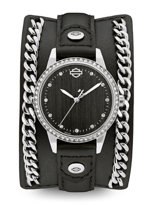 Harley-Davidson Black Dial 35MM Quartz 76L184 Harley-Davidson Black Dial 35MM Quartz 76L184