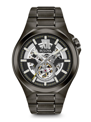 Maquina Silver Skeleton Dial 46MM Automatic 98A179