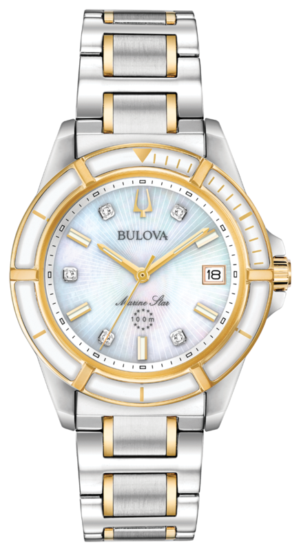 Marine Star White Dial 34MM Quartz 98P186