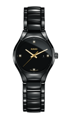 True Diamonds Black Dial 30MM Quartz R27059712