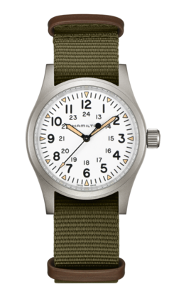 Khaki Field White Face 38MM Mechanical H69439411