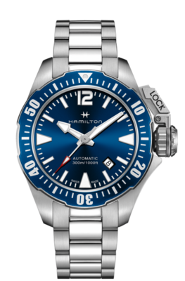 Khaki Navy Frogman Blue Dial 42MM Automatic H77705145