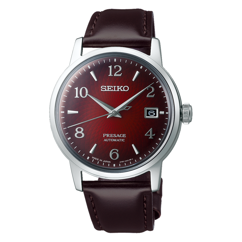 Seiko Presage Red Dial 39MM Automatic SRPE41
