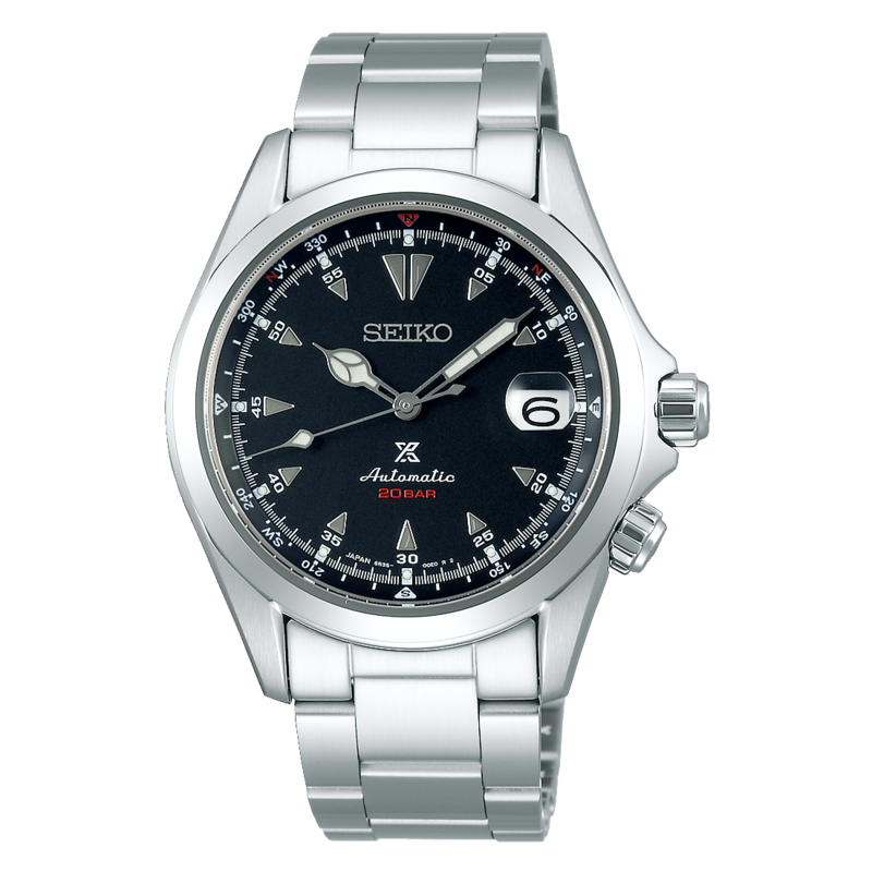 Seiko Prospex Black Dial 40MM Alpinist Automatic SPB117