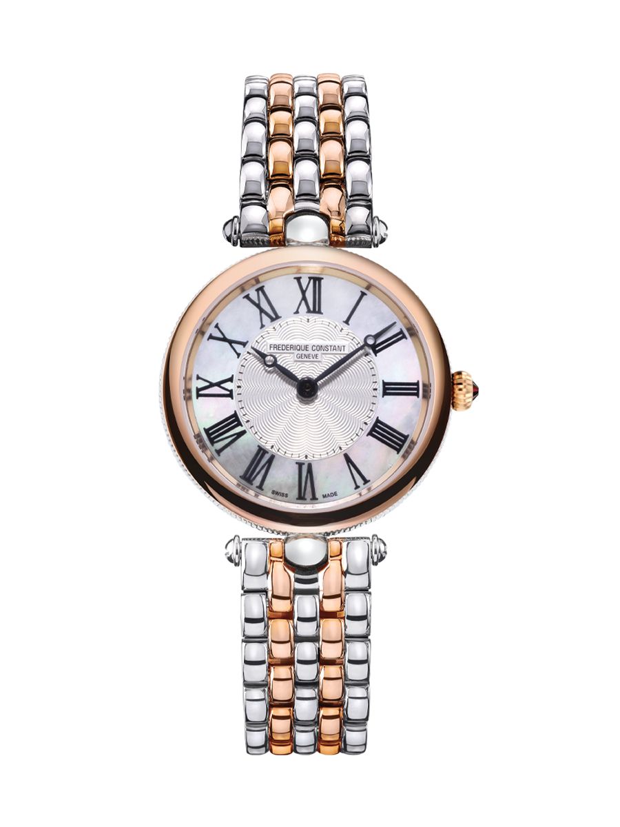 Classics Art Déco Round 30MM White Dial Quartz FC-200MPW2AR2B