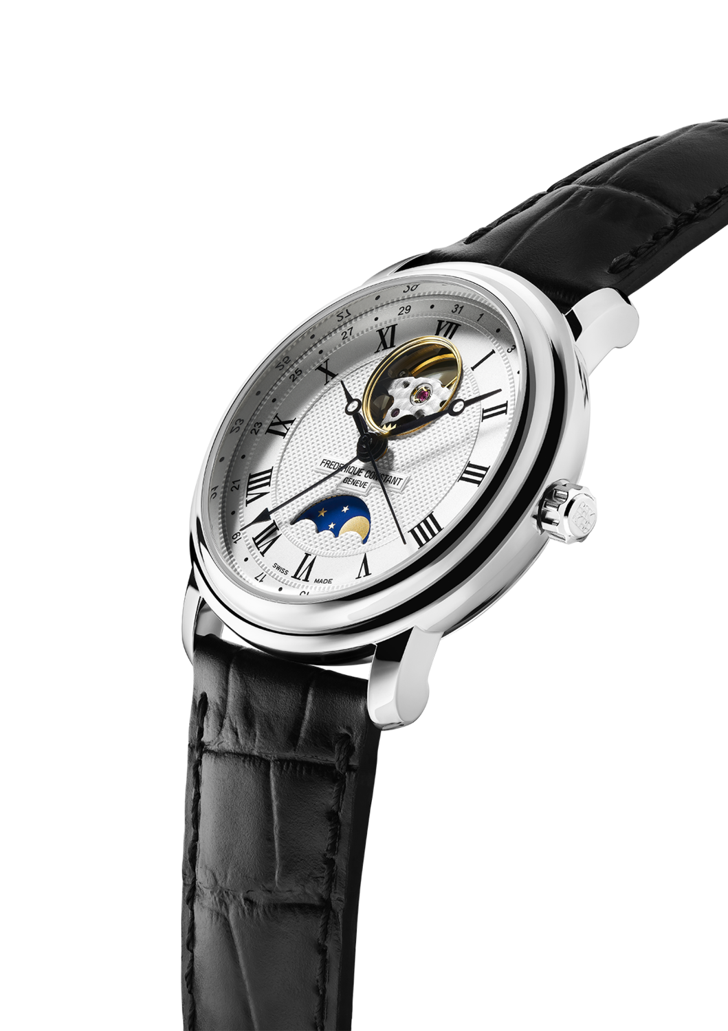 Heart Beat Moonphase 40MM Silver Dial Automatic FC-335MC4P6