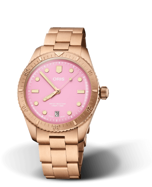 Oris Aquis Divers Sixty-Five Pink Dial 38MM Automatic