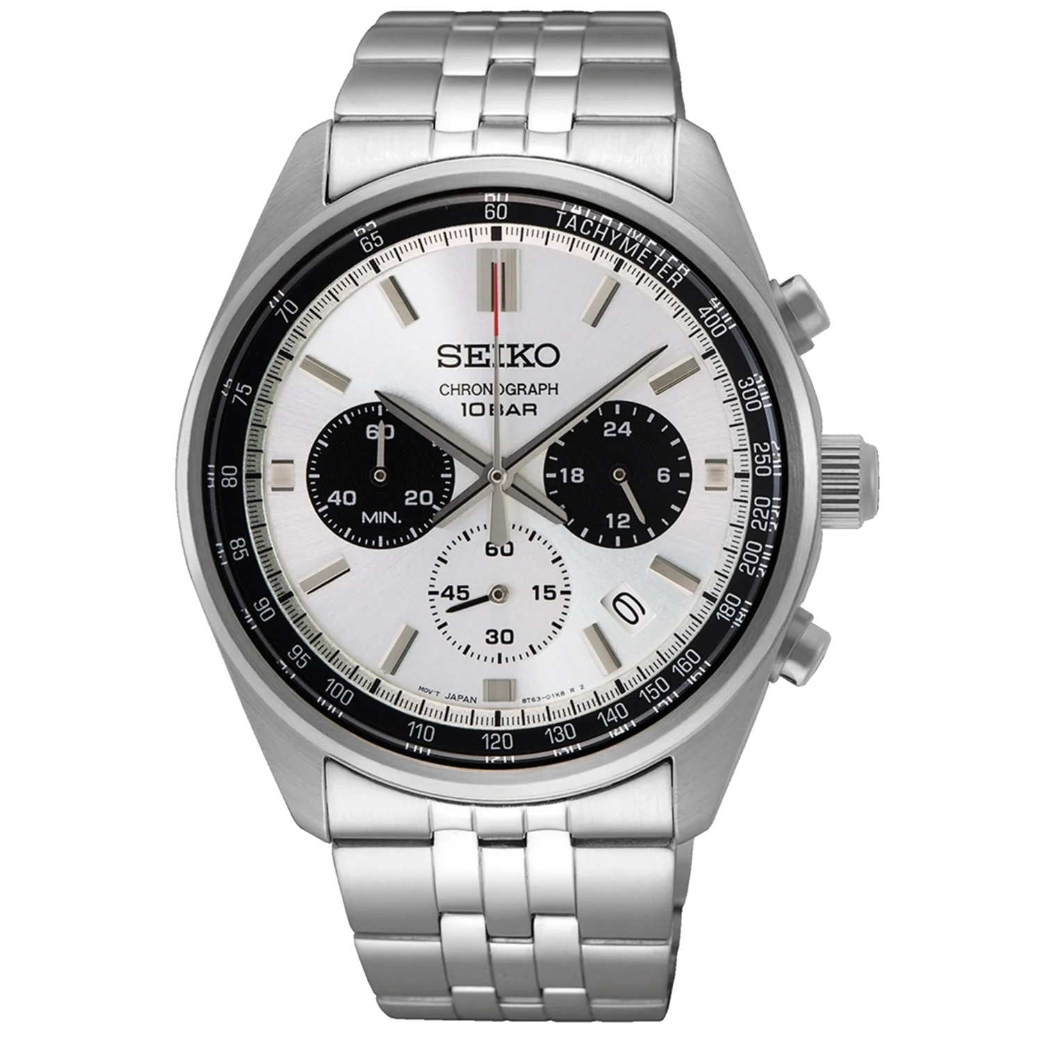 Seiko Chronograph "Panda" White Dial 42 MM Quartz SSB425