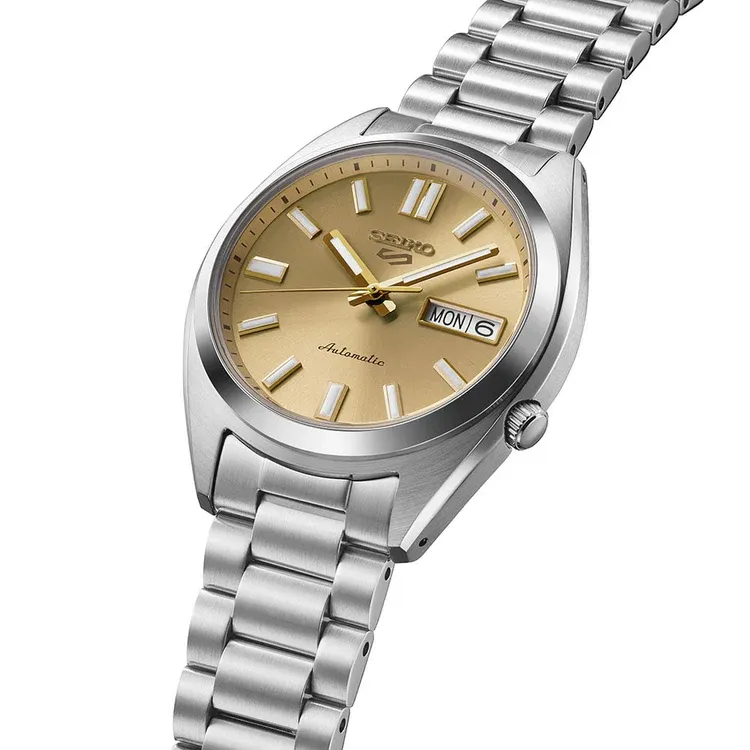 Seiko 5 Sports ‘Gold Cufflinks’ Champagne Dial 37MM Automatic SRPL57