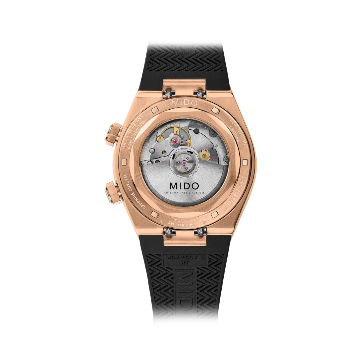 Mido Multifort 8 Two Crowns 40 MM Black Dial Automatic M047.507.37.051.00