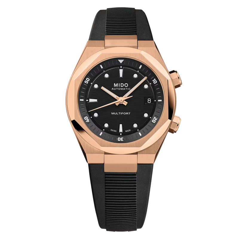 Mido Multifort 8 Two Crowns 40 MM Black Dial Automatic M047.507.37.051.00
