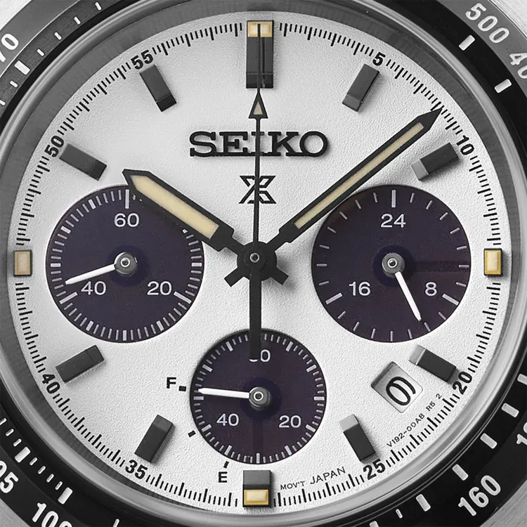 Seiko Prospex Speedtimer 'Youngtimer' White Dial 39 MM Solar SSC961