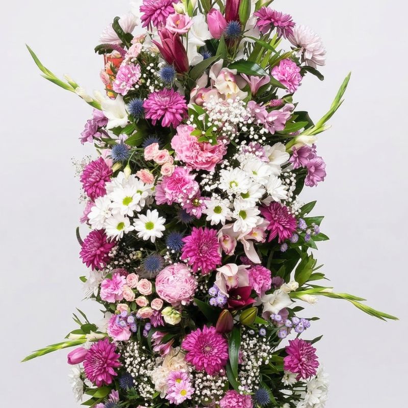 Columna Funeraria - Tonos lilas