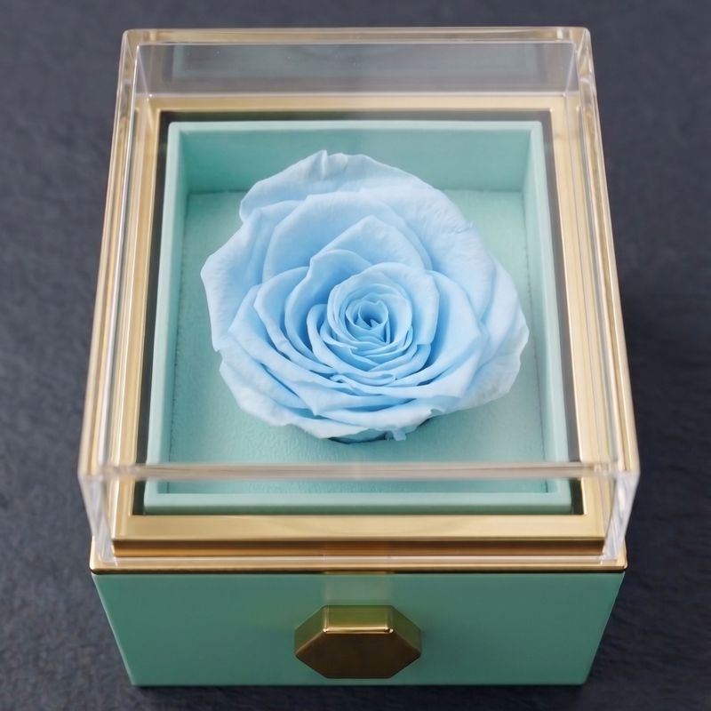Joyero Gold con Rosa Eterna