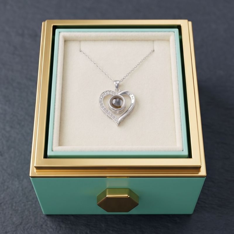 Joyero Gold con Rosa Eterna