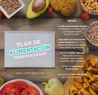 Plan de alimentación personalizado + Guía básica de nutrición