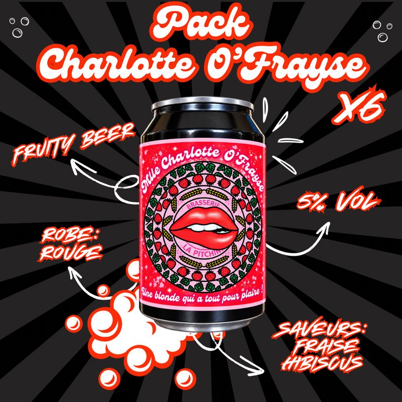 Blonde fraise hibiscus (pack de 6)