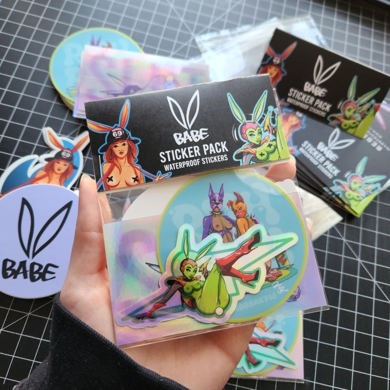 Bunny Babe Sticker Pack