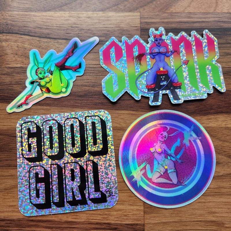 Holographic &amp; Glitter Stickers