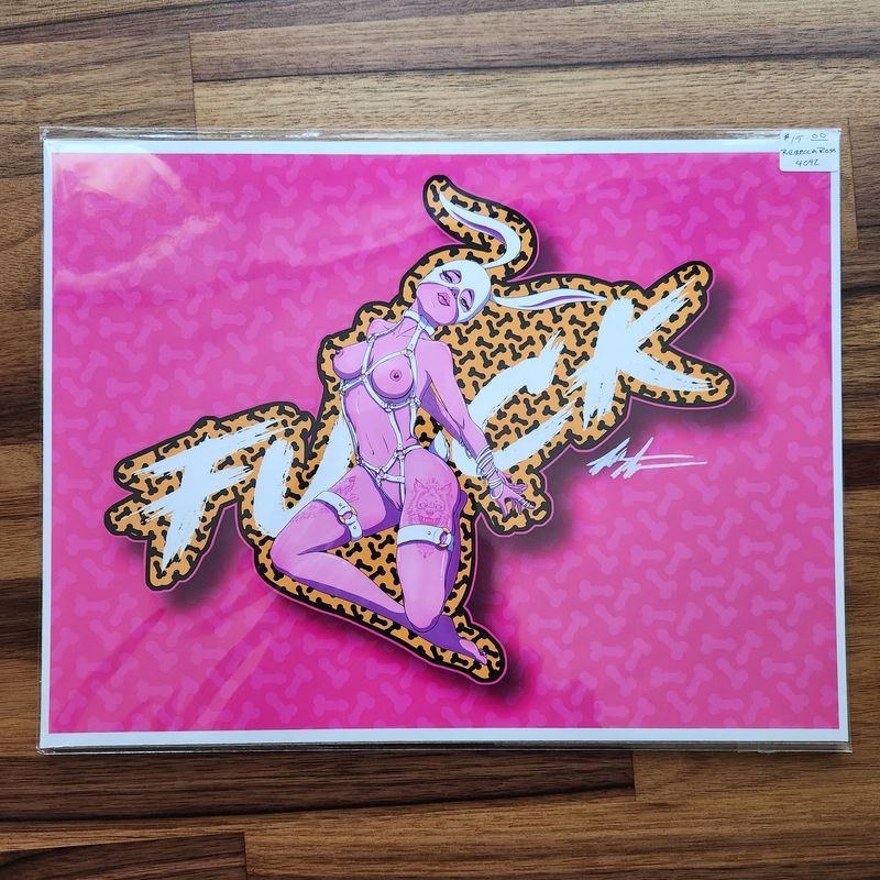 9x12 Leopard Dick F*ck Bunny