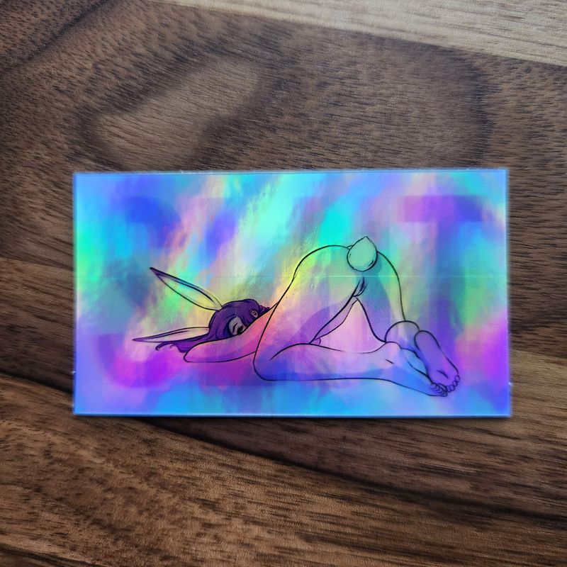 Small Sticker - Holographic Sl*t Bunny