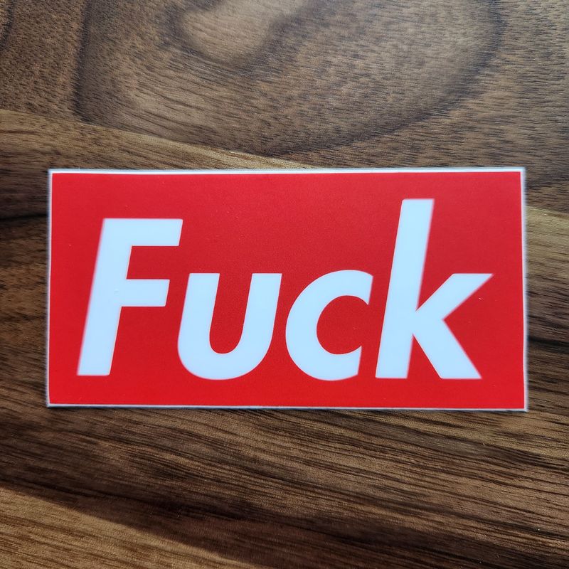 Large Sticker - FUCK