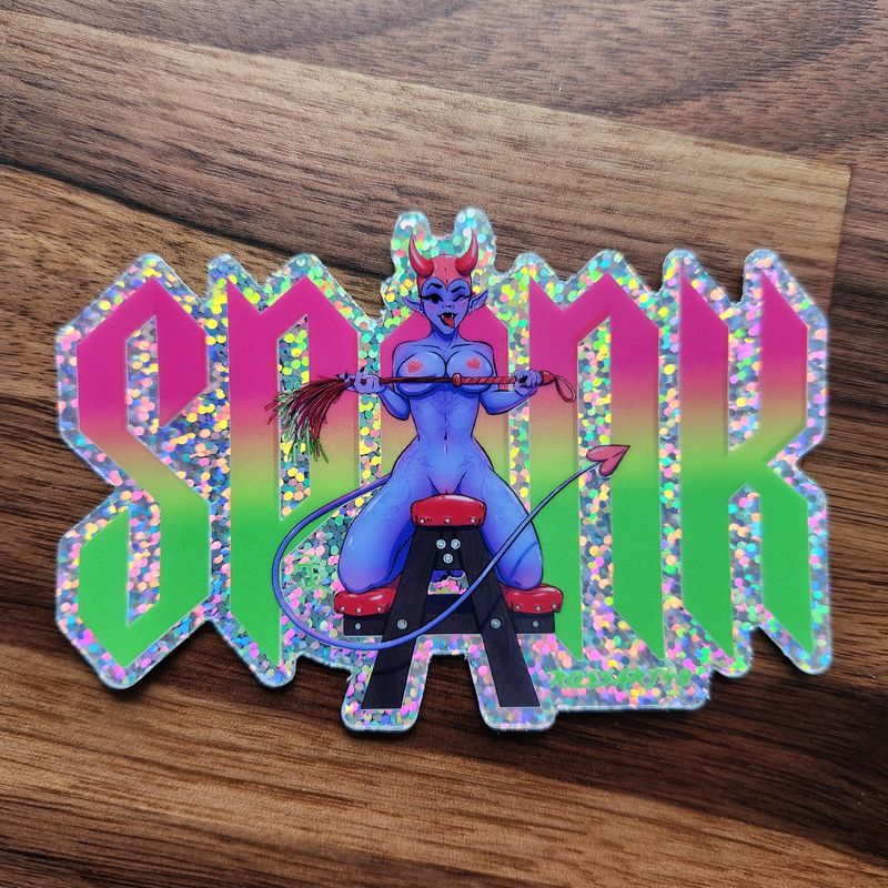 Large Sticker - Glitter Spank!