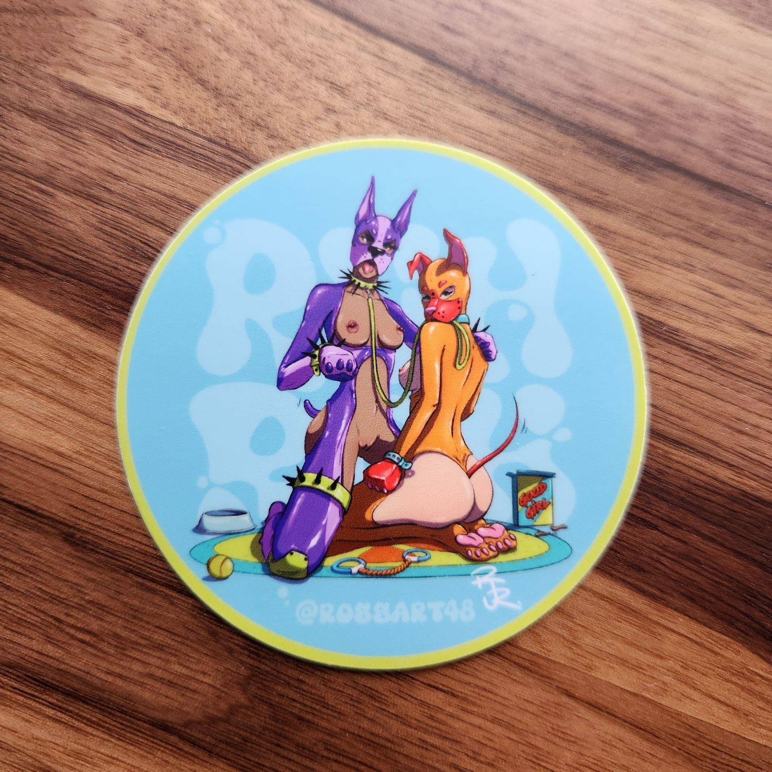Small Sticker - Puppy Love