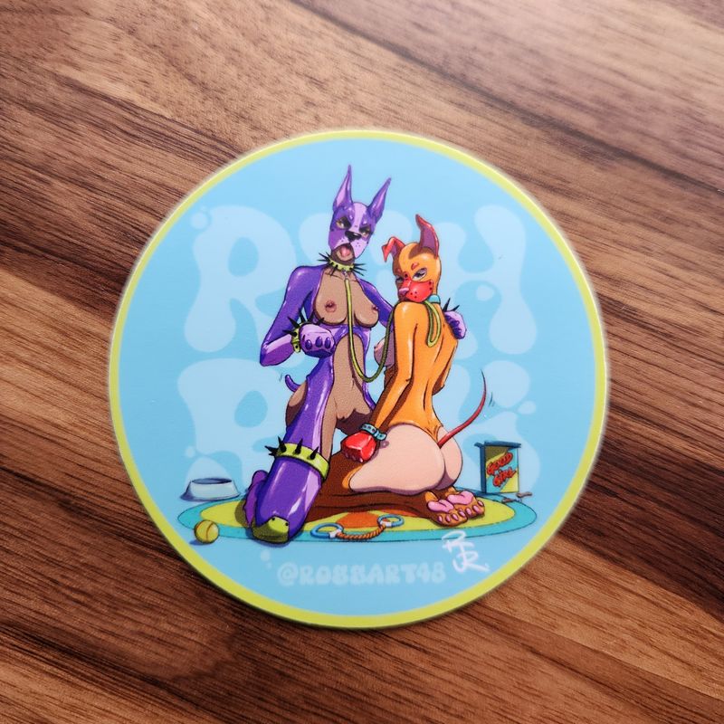 Small Sticker - Puppy Love