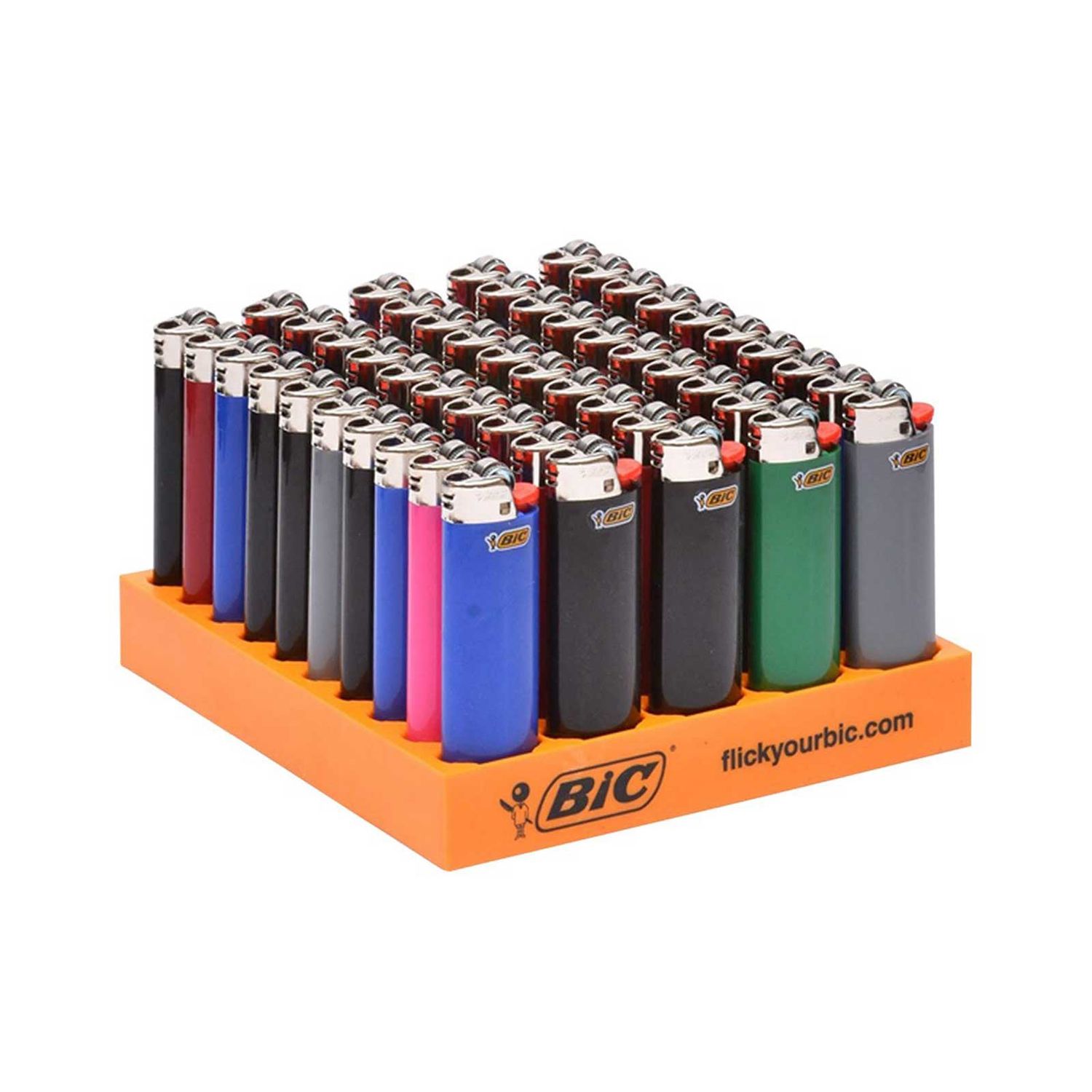 BIC Classic Assorted 50 Ct Lighters, Size: Large